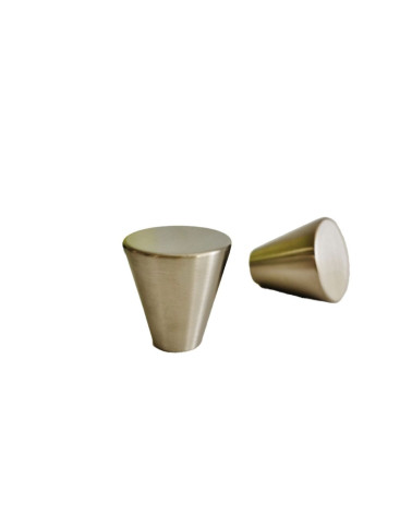 Puxador de móvel cor aço inoxidável AMBIENT design pousado sobre fundo branco