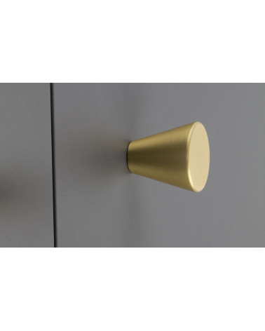 Puxador de móvel dourado mate AMBIENT design vista lateral