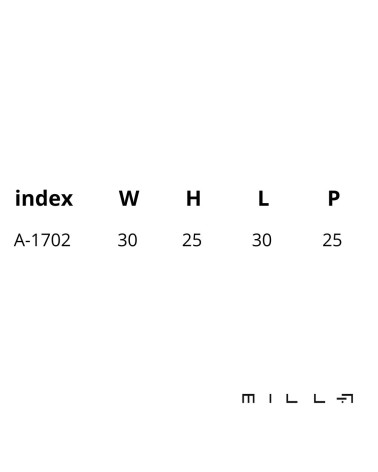 Puxador de móvel NOX com dimensões
