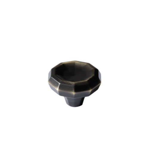 Botão de móvel bicolor bronze e latão CAMPANA puxador design