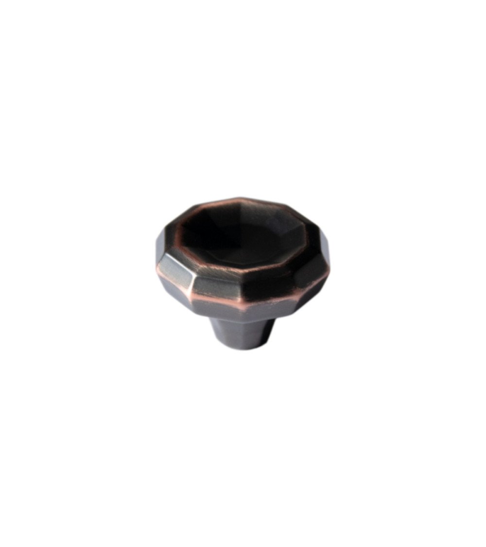 Botão de móvel bicolor bronze e cobre CAMPANA puxador design