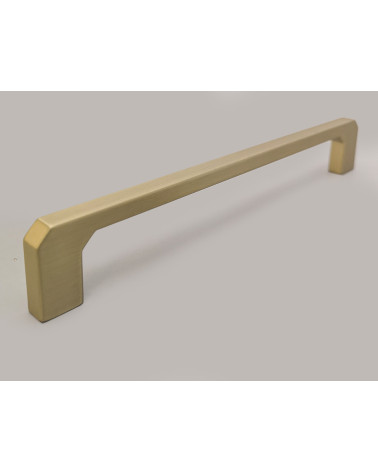 Puxador de móvel dourado mate CAMPANA design ligeiramente inclinado