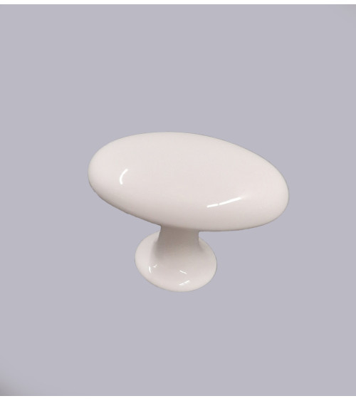 Botão de móvel branco NAPOLI puxador design