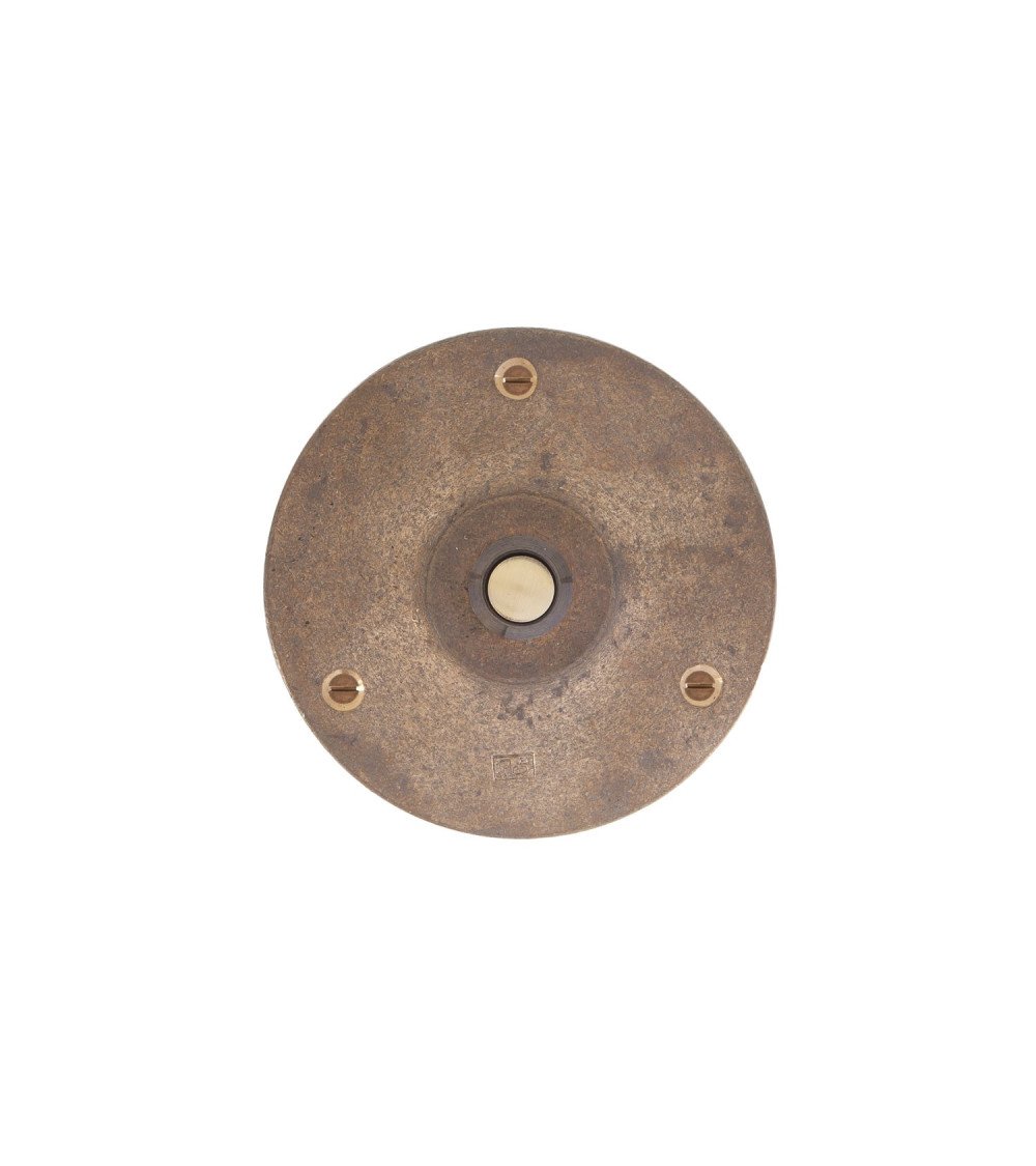 Campainha redonda Dauby Pure em bronze - botão de campainha 90RO