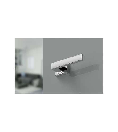 Puxador de porta cromado polido Focus design