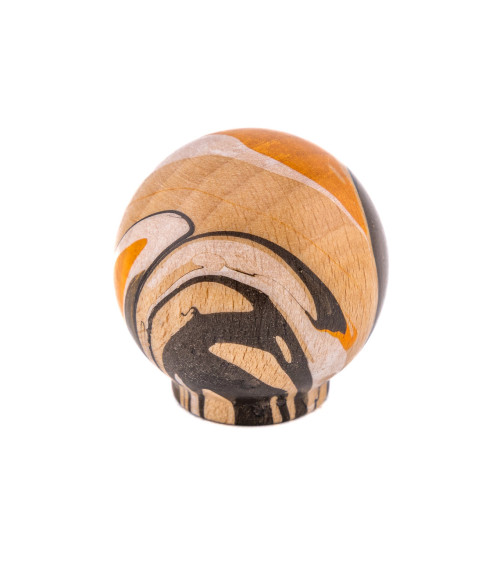 Botão de móvel em madeira de faia Laranja Expresso Ebru
