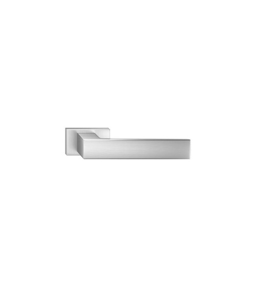 Puxador de porta cromado acetinado Focus design