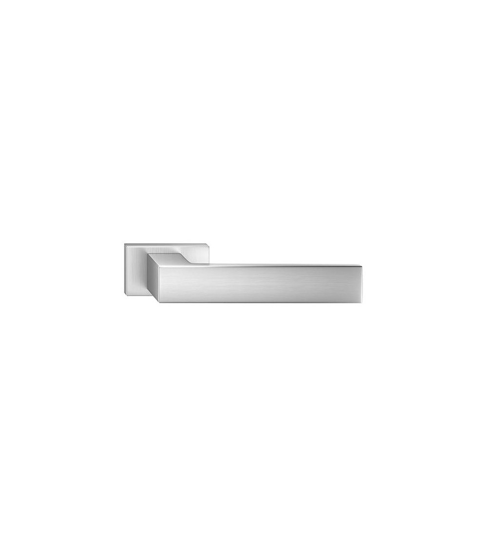Puxador de porta cromado acetinado Focus design