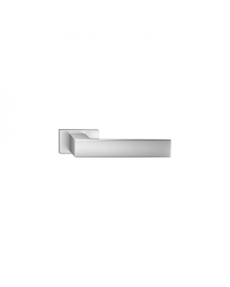 Puxador de porta cromado acetinado Focus design