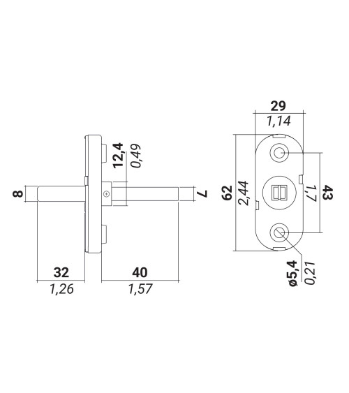 Puxador de janela dourado mate ARNICA puxador design