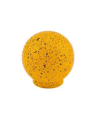 Botão de móvel em madeira de faia amarelo e preto Misto