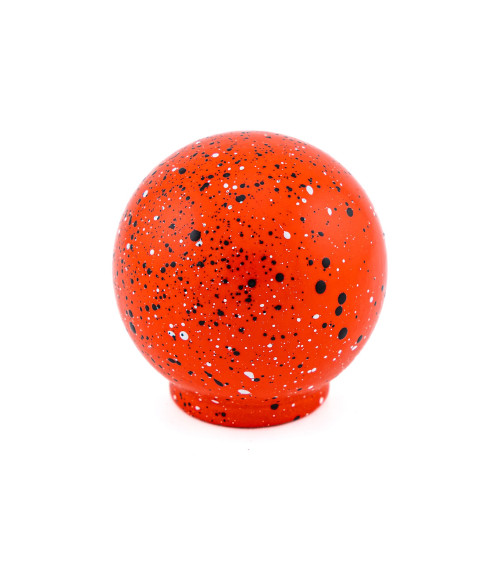 Botão de móvel em madeira de faia vermelho, preto e branco Misto