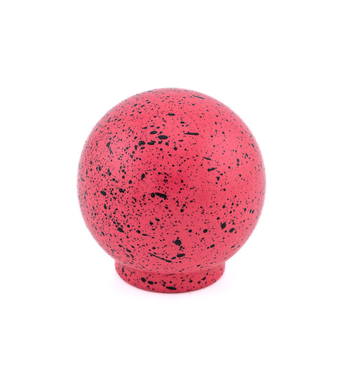 Botão de móvel em madeira de faia rosa escuro e preto Misto