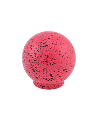Botão de móvel em madeira de faia rosa escuro e preto Misto