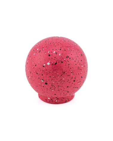 Botão de móvel em madeira de faia rosa escuro, preto e branco Misto