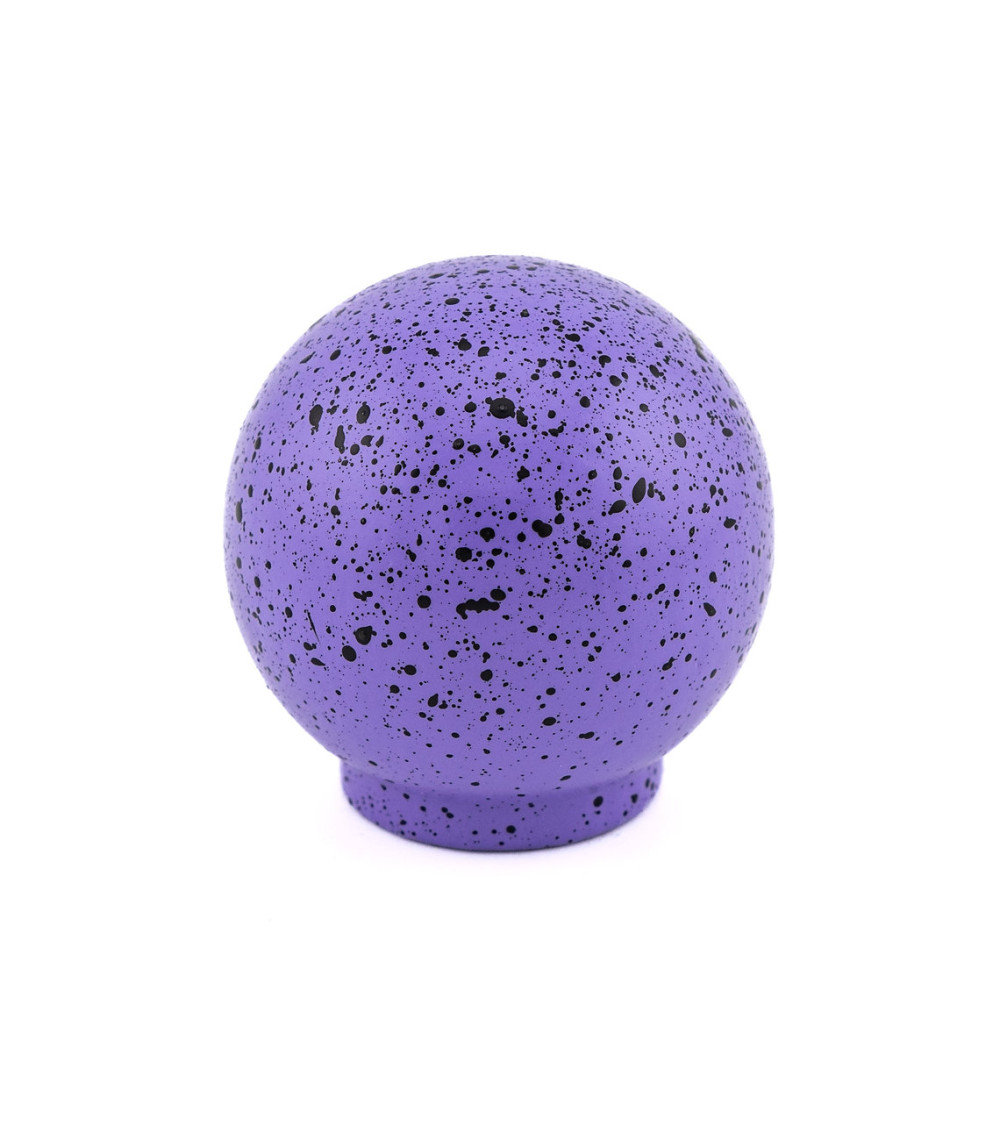 Botão de móvel em madeira de faia violeta e preto Mistura