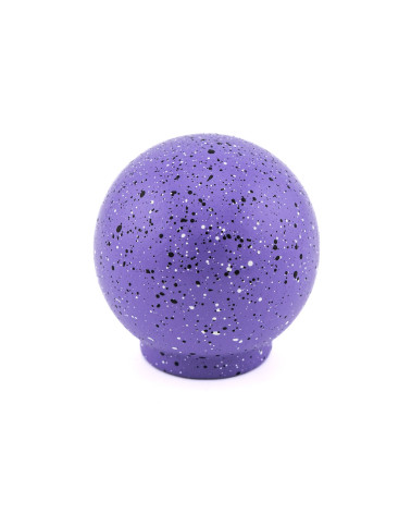 Botão de móvel em madeira de faia violeta e preto e branco Mistura