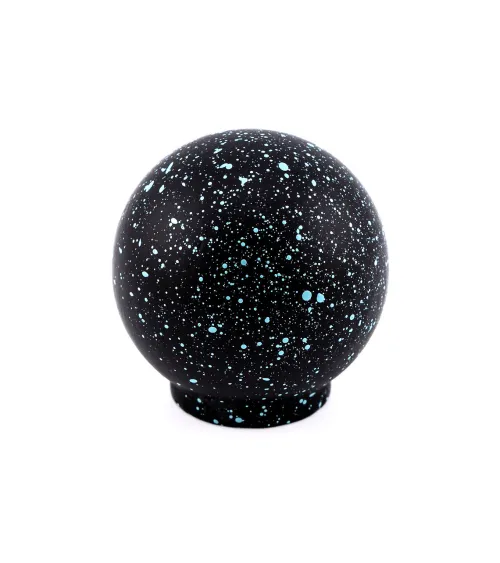 Botão de móvel em madeira de faia preto e azul claro Mistura