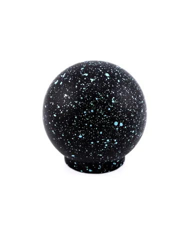 Botão de móvel em madeira de faia preto e azul claro Mistura