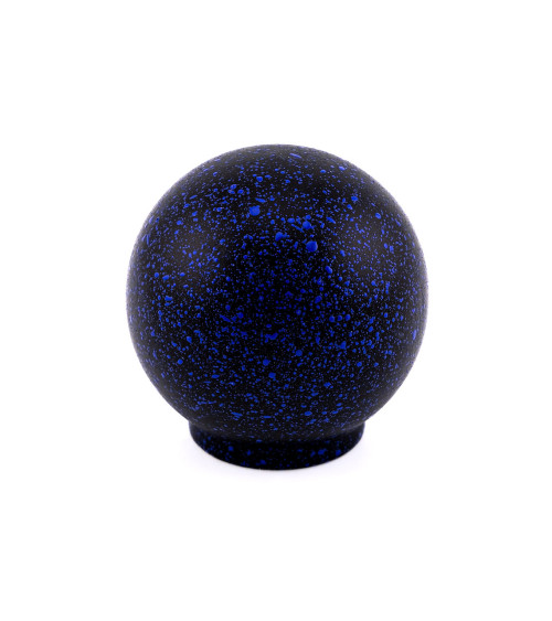 Botão de móvel em madeira de faia preto e azul profundo Mistura