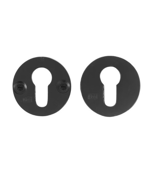 CONJUNTO ESCUDO DE SEGURANÇA /50 FERRO ENVELHECIDO - PRETO (VO)