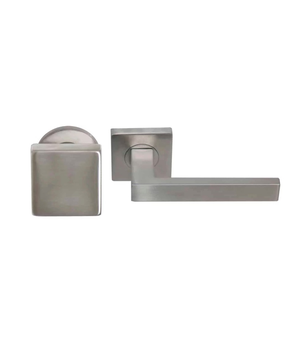 Conjunto de puxadores de patamar em inox para uso intensivo - modelo Majestea/Quatre