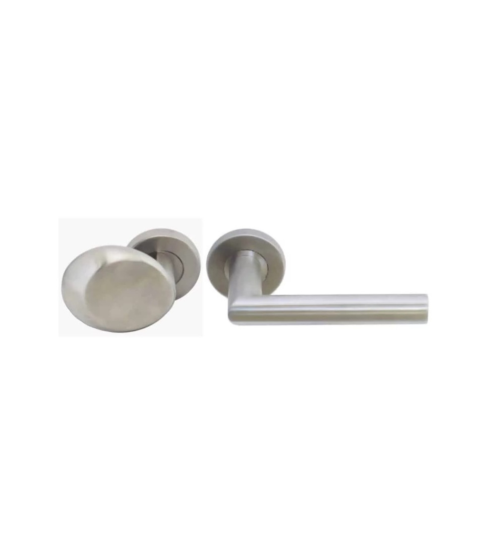 Conjunto de puxadores de patamar em inox para uso intensivo - modelo Altesse/Amande