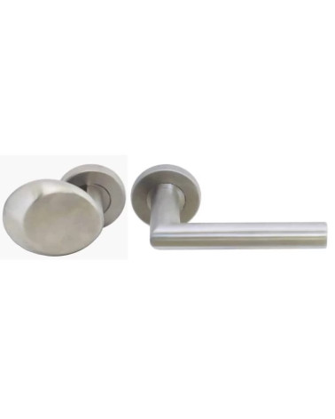 Conjunto de puxadores de patamar em inox para uso intensivo - modelo Altesse/Amande