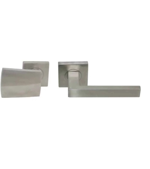 Conjunto de puxadores de patamar em inox para uso intensivo - modelo Altesse/Thor