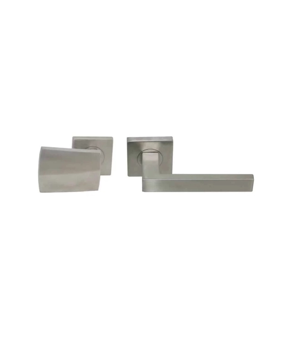 Conjunto de puxadores de patamar em inox para uso intensivo - modelo Altesse/Thor