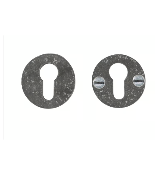 CONJUNTO ESCUDO DE SEGURANÇA /50 FERRO ENVELHECIDO - PRETO (VO)