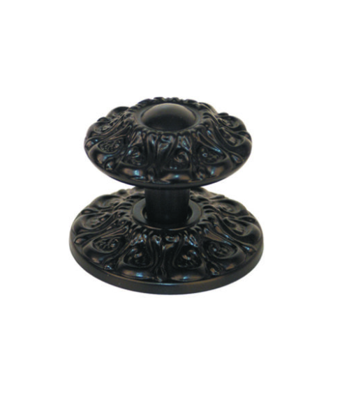 Botão de porta de puxar Margarida preto