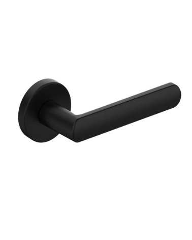 Puxador de porta ICONE redondo preto mate