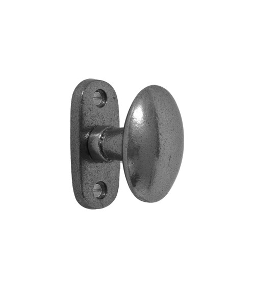 Botão de porta cromado em ferro 1018 - puxador design