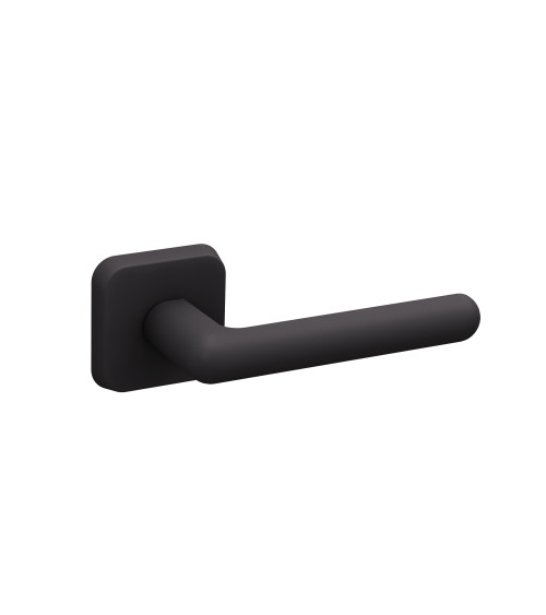 Puxador de porta NOX quadrado preto mate design