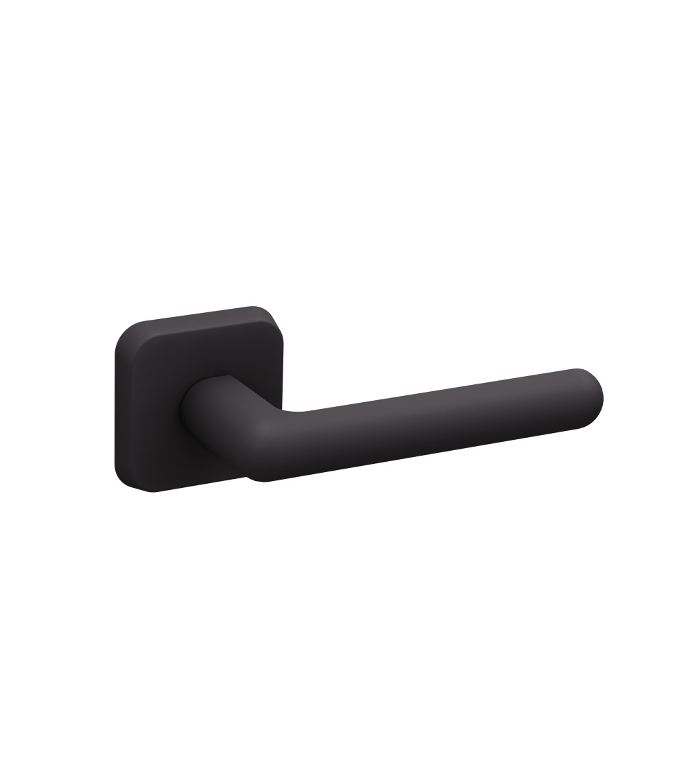 Puxador de porta NOX quadrado preto mate design