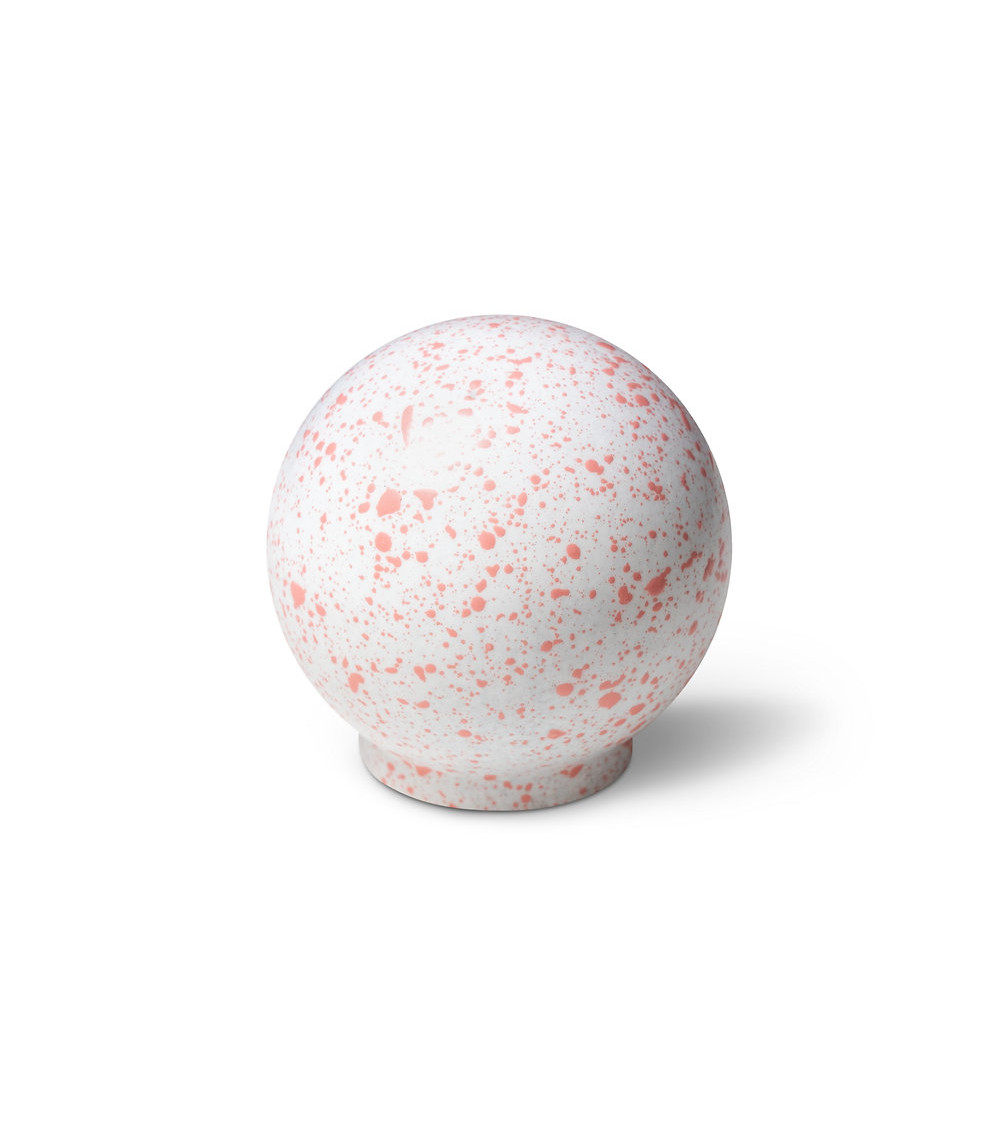 Botão de móvel em madeira de faia Branco e rosa Mistura