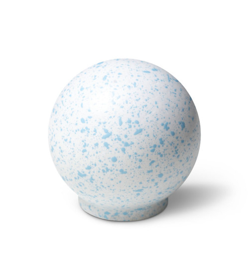 Botão de móvel em madeira de faia Branco e azul claro Mistura