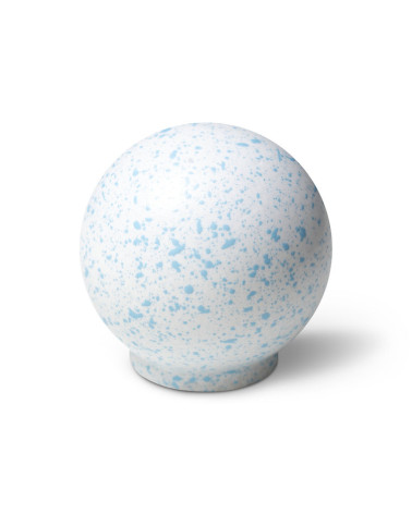 Botão de móvel em madeira de faia Branco e azul claro Mistura