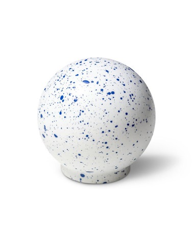Botão de móvel em madeira de faia Branco e azul Mistura