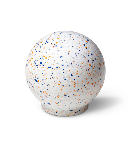 Botão de móvel em madeira de faia Mistura - Branco azul laranja