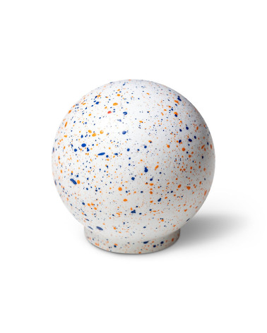 Botão de móvel em madeira de faia Mistura - Branco azul laranja