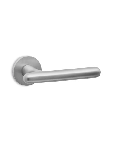 Puxador de porta cromado acetinado Ento Contact