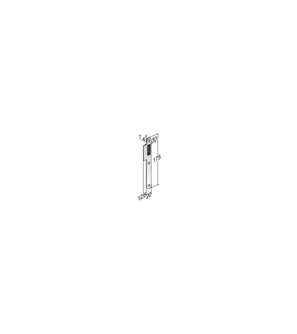 Caixilho de dormência para fechadura magnética CLE L / WC - puxador design