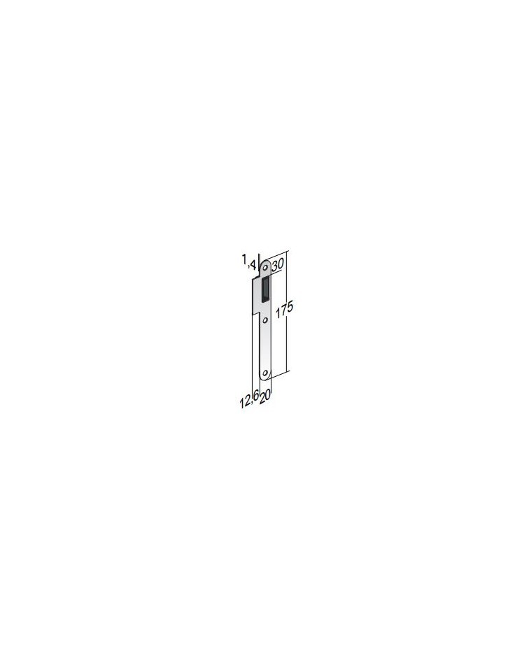 Caixilho de dormência para fechadura magnética CLE L / WC - puxador design