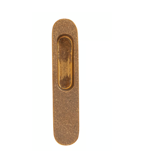 Puxadores de porta embutidos para porta de correr em bronze bruto polido Dauby Pure