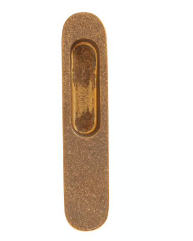 Puxadores de porta embutidos para porta de correr em bronze bruto polido Dauby Pure
