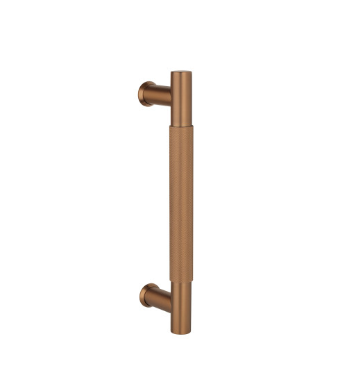 Puxador de tração simples texturizado para porta 1770 acabamento cobre design
