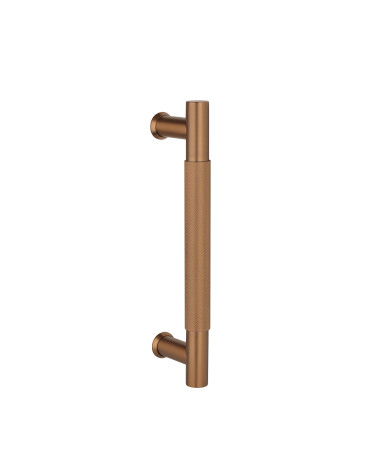 Puxador de tração simples texturizado para porta 1770 acabamento cobre design