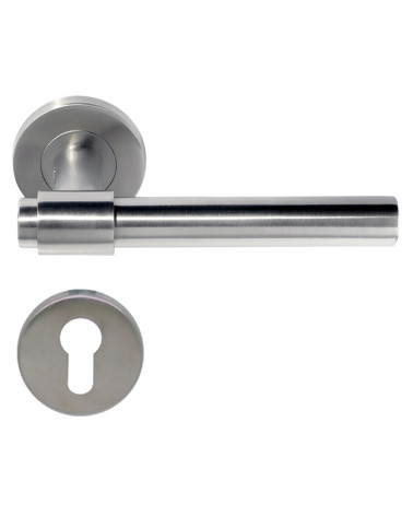 Puxador de porta IRATY inox escovado mate, Grau 3 uso intensivo
